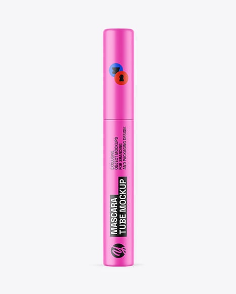 Matte Mascara Tube Mockup