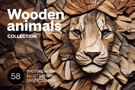 Wooden animals