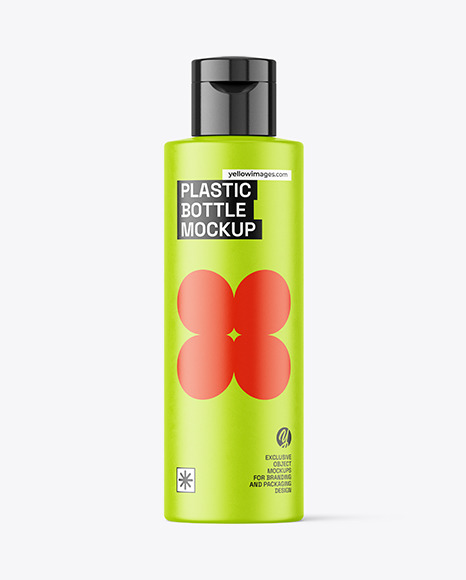 Matte Plastic Bottle Mockup
