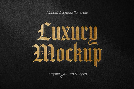 Gold &amp; Silver Luxury Logo Mockup