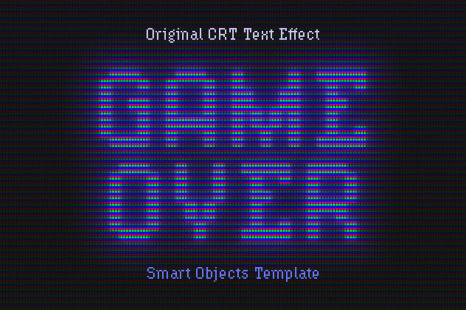 Vintage Monitor CRT Text Effect