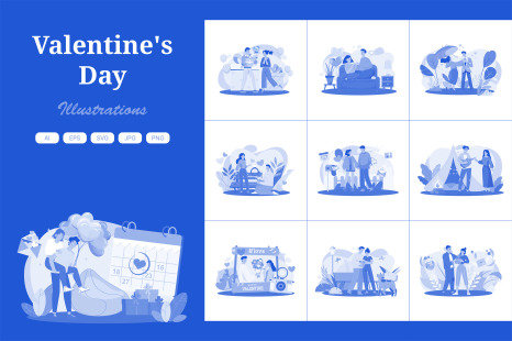 M660_Valentine&#039;s Day Illustration Pack