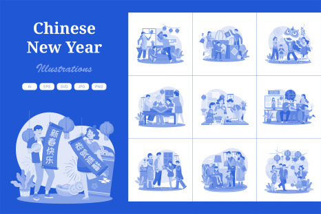 M659_Chinese New Year Illustration Pack