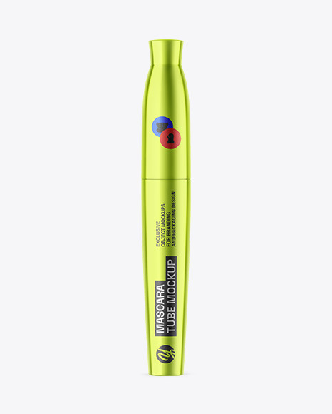 Metallic Mascara Tube Mockup