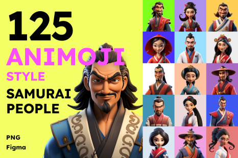125 Animoji - Samurai People