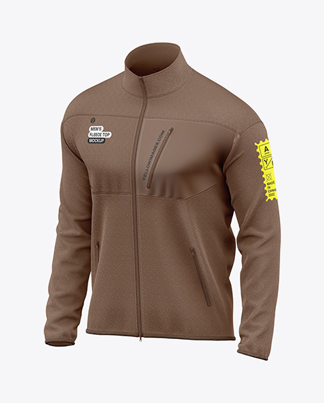 Men&#039;s Fleece Jacket Mockup