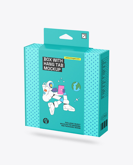 Box With Hang Tab Mockup
