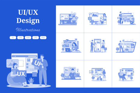 M653_UI/UX Design Illustration Pack