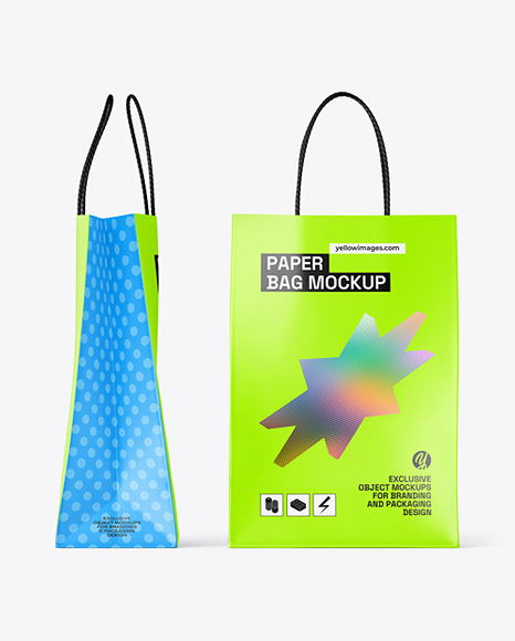 Paper Shopping Bag Mockup