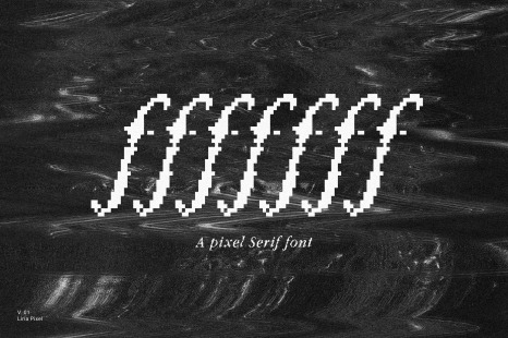 fffffff Pixel Serif Font