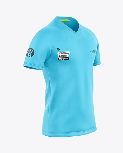 Raglan Football T-shirt Mockup