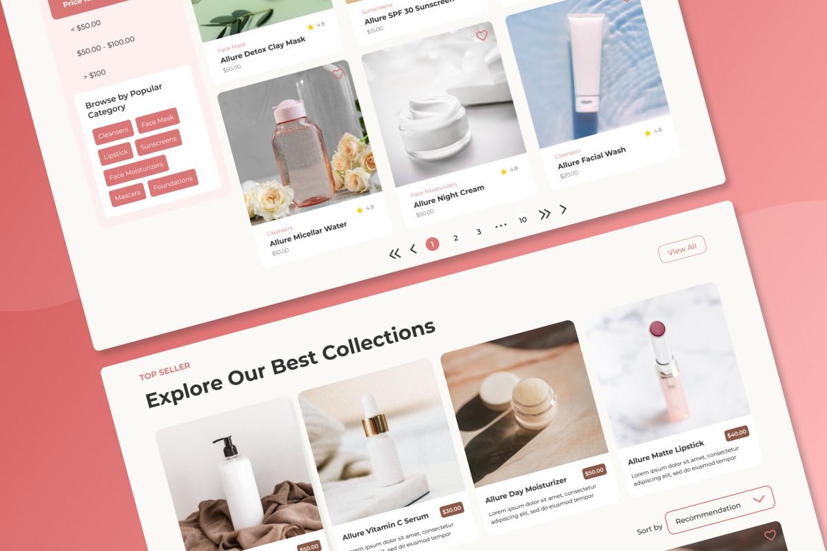 Beauty Brand Product Landing Page Template Beauty Brand Product Landing Page Template