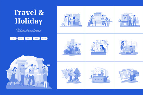 M635_Travel Illustration Pack