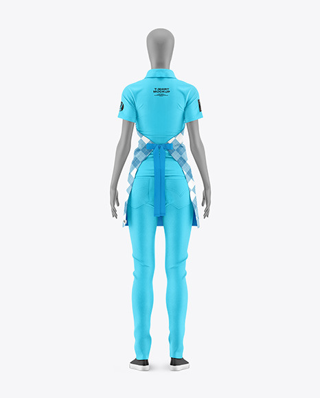 Apron w/ Mannequin Mockup - Back View