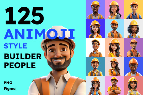 125 Animoji - Builder People
