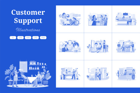 M628_Customer Support Illustration Pack 1