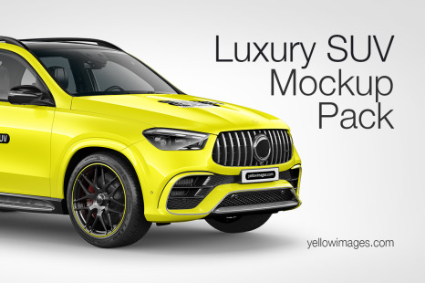 Luxury SUV Mockup - Pack