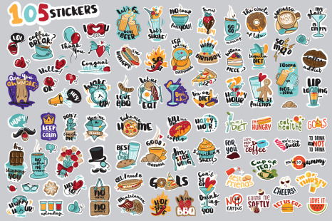 Hello Social Media Stickers