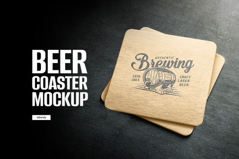 Beer Coaster Mockup