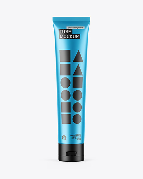 Matte Metallic Tube Mockup