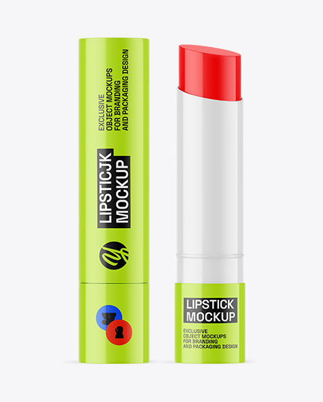Glossy Lipstick Mockup