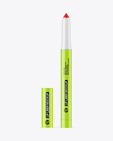 Glossy Lip Liner Mockup