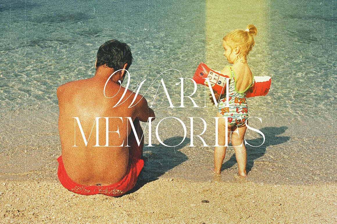 Warm Memories Photo Effect on Yellow Images Creative Store