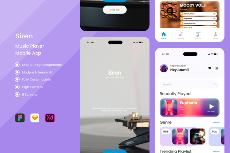 Siren - Music Player Mobile Apps