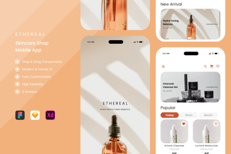 Ethereal - Skincare Shop Mobile Apps