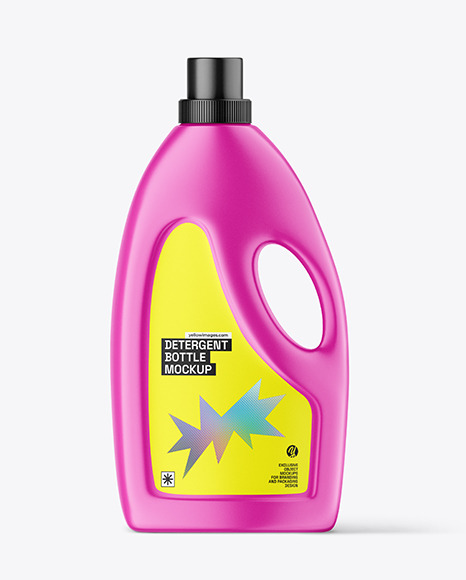 Matte Detergent Bottle Mockup