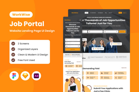 WorkWise - Job Portal Landing Page
