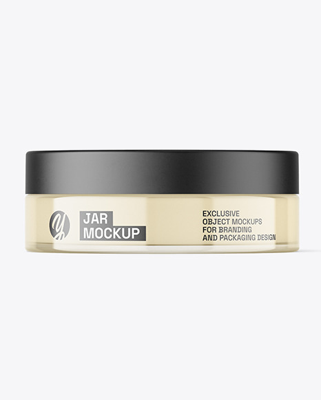 Clear Glass Jar Mockup