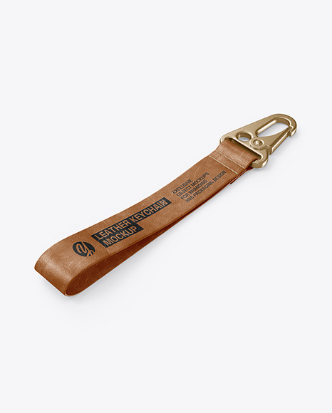 Leather Keychain Mockup