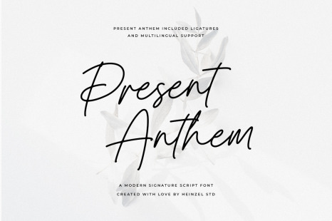 Present Anthem Handwritten Font