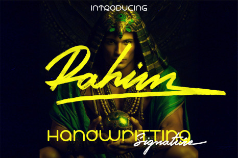 Rahim Signature Font