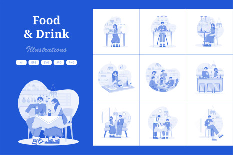 M613_Food And Drink Illustration Pack