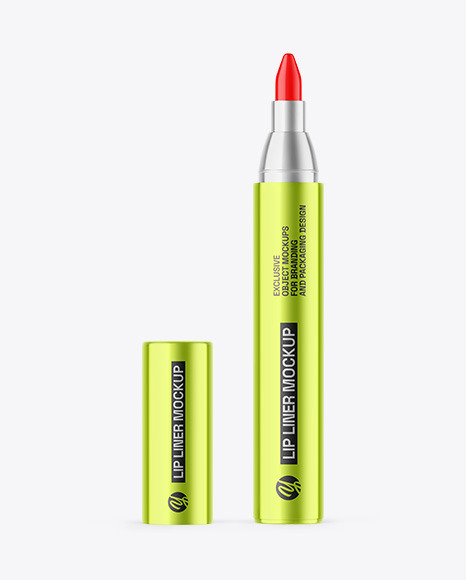 Metallic Lip Liner Mockup