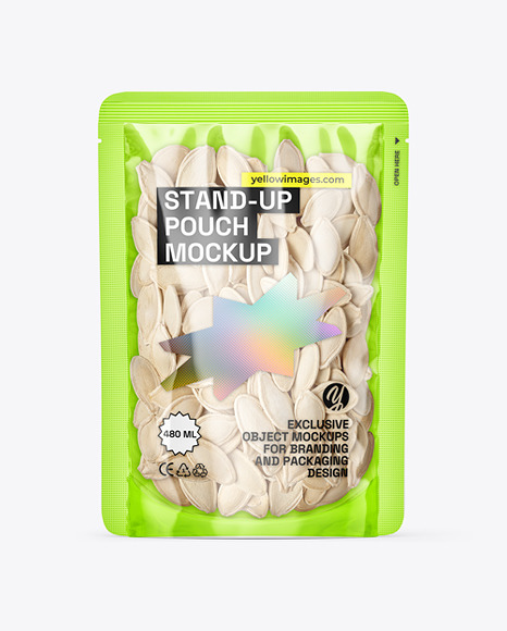 Clear Plastic Stand-Up Pouch Mockups