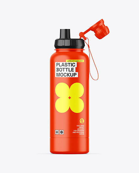 Matte Sport Bottle Mockup