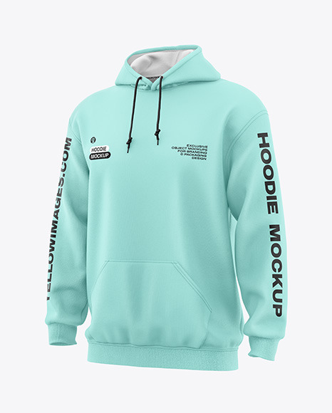 Men&#039;s Hoodie Mockup - Half Side View