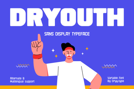 Dryouth - Sans Variable Display Font