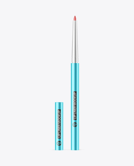 Matte Metallic Lip Liner Mockup