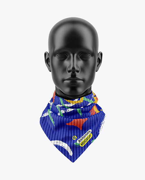 Men&#039;s Fleece  Bandana Mockup