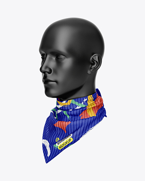 Men&#039;s Fleece Bandana Mockup