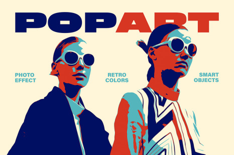 Retro Pop Art Photo Effect