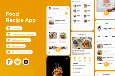 Yummy - Food Recipes Mobile App