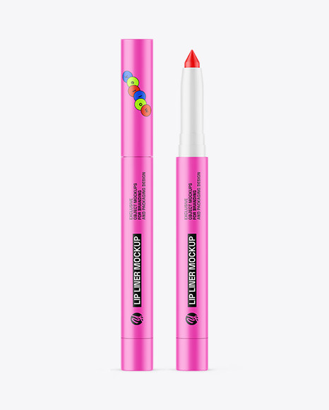 Matte Lip Liner Mockup