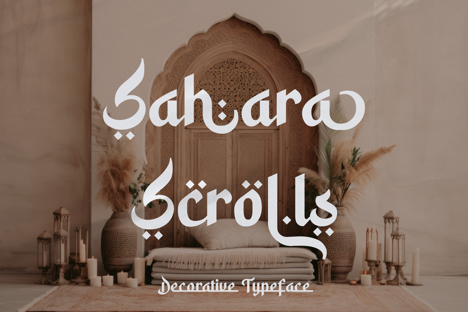 Sahara Scrolls - Arabic Typeface Sahara Scrolls - Arabic Typeface