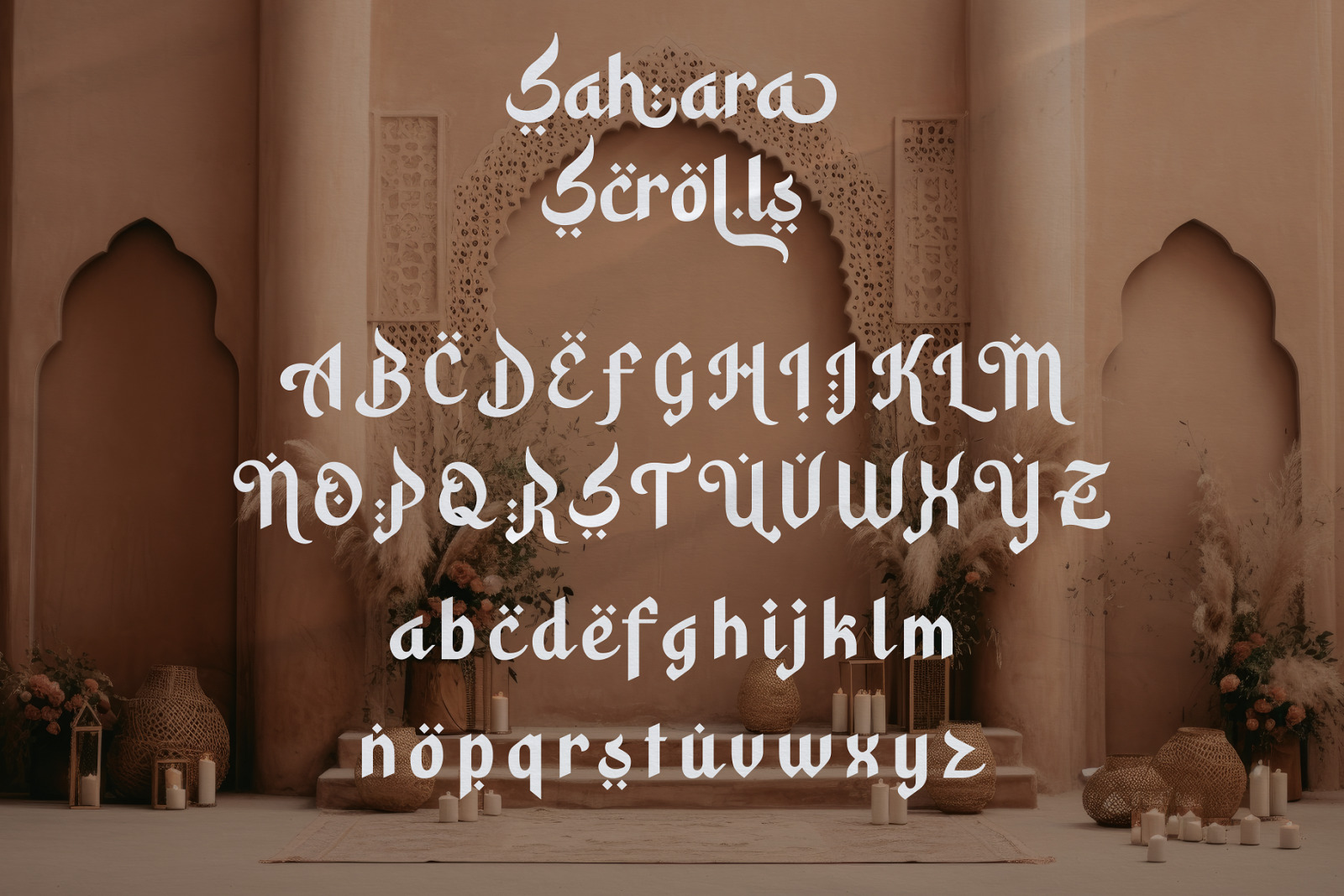Sahara Scrolls - Arabic Typeface Sahara Scrolls - Arabic Typeface