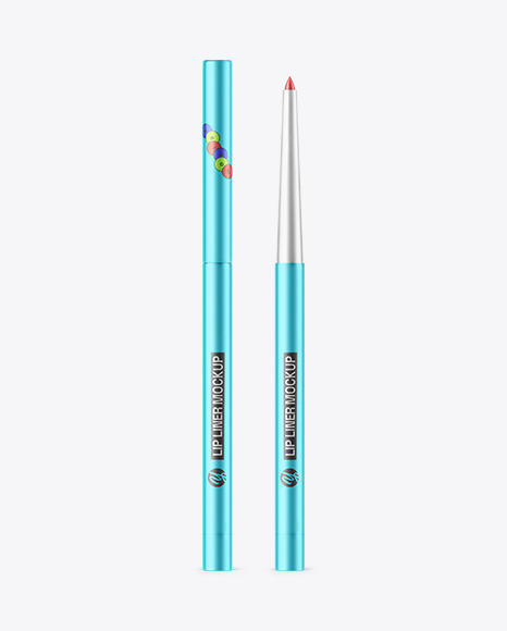 Matte Metallic Lip Liner Mockup
